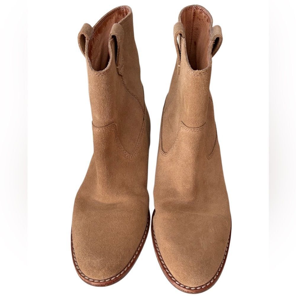 Madewell The Leah boot, color Faded Birch tan suede, size 6. - Picture 3 of 9
